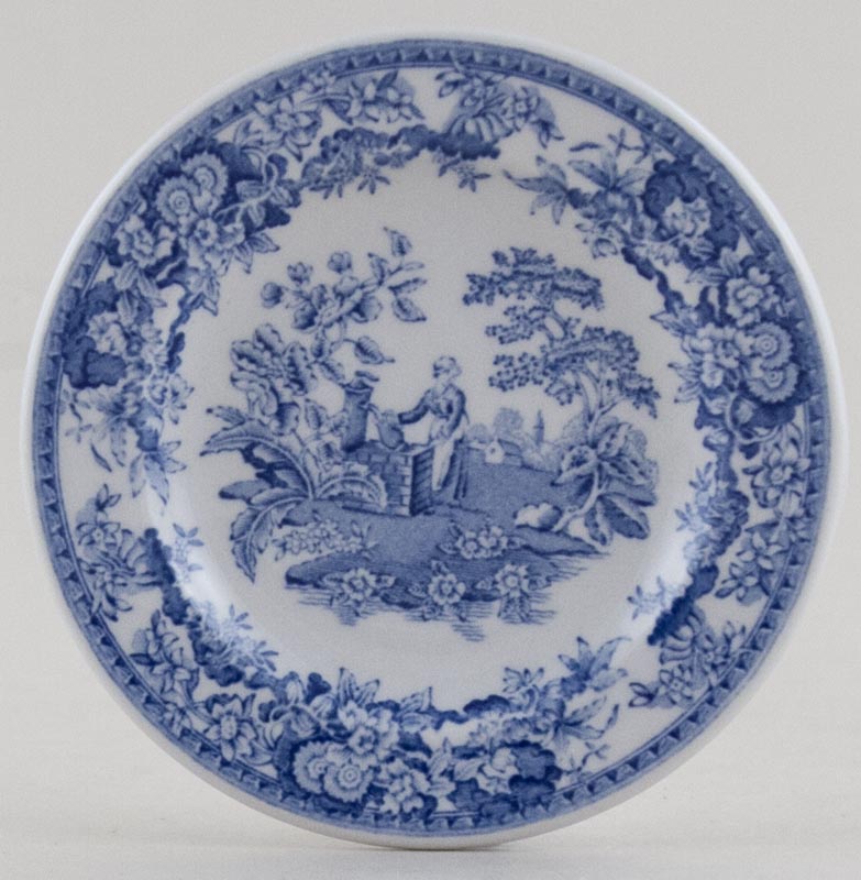 Miniature Plate Girl at Well c2000